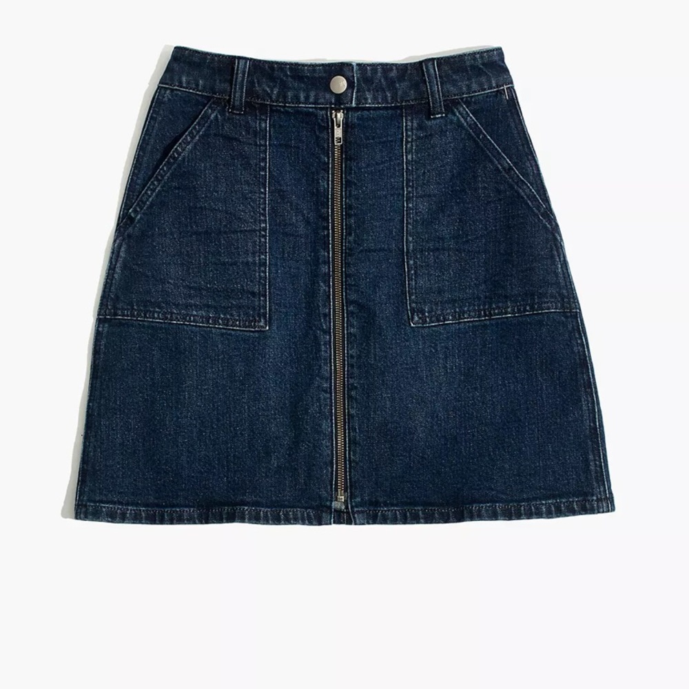 Madewell Denim Utility Zip Skirt
